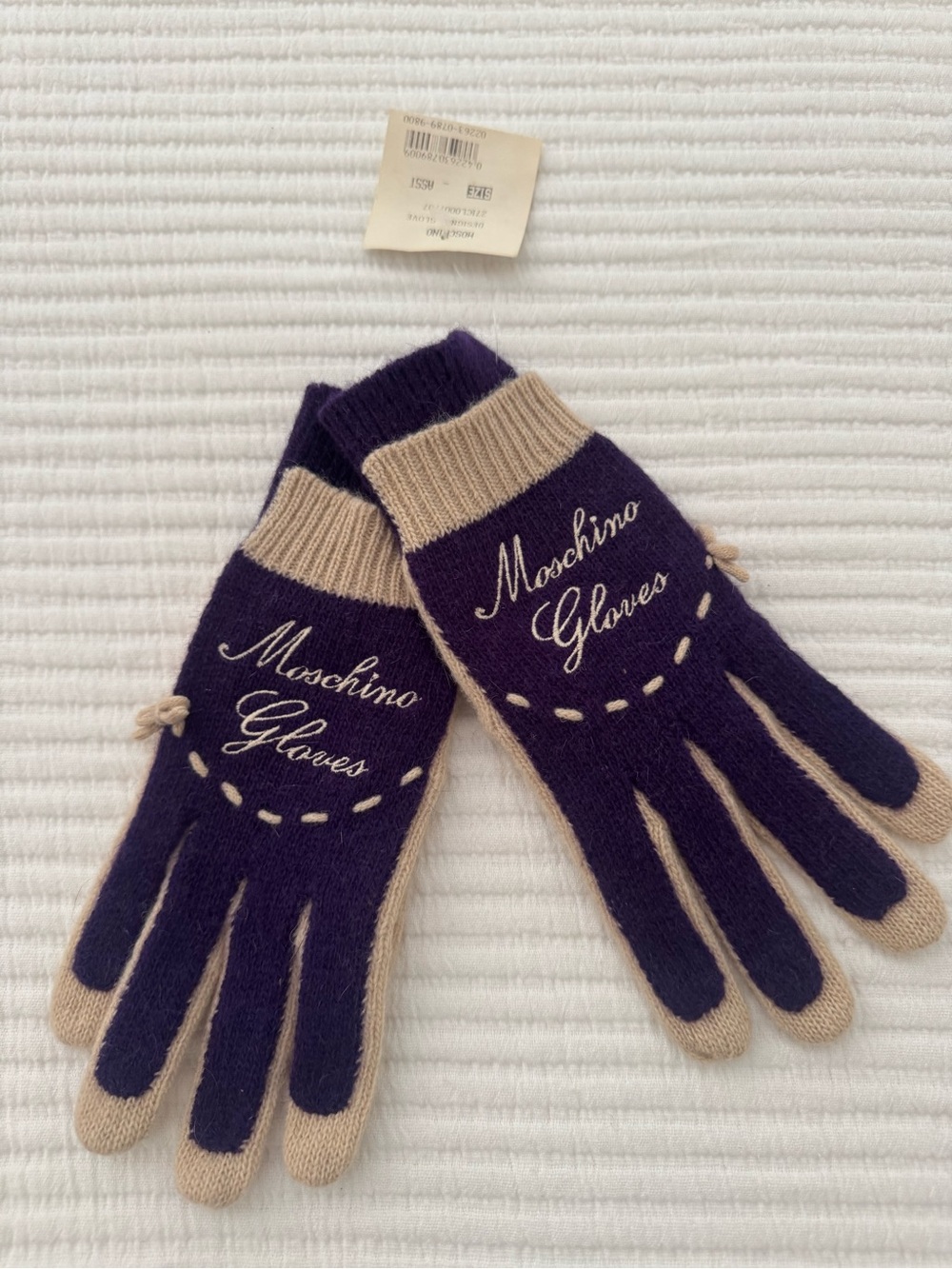 Knit, Moschino, gloves